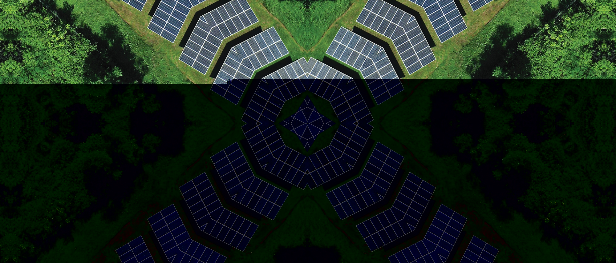 A kaleidoscope of solar panels