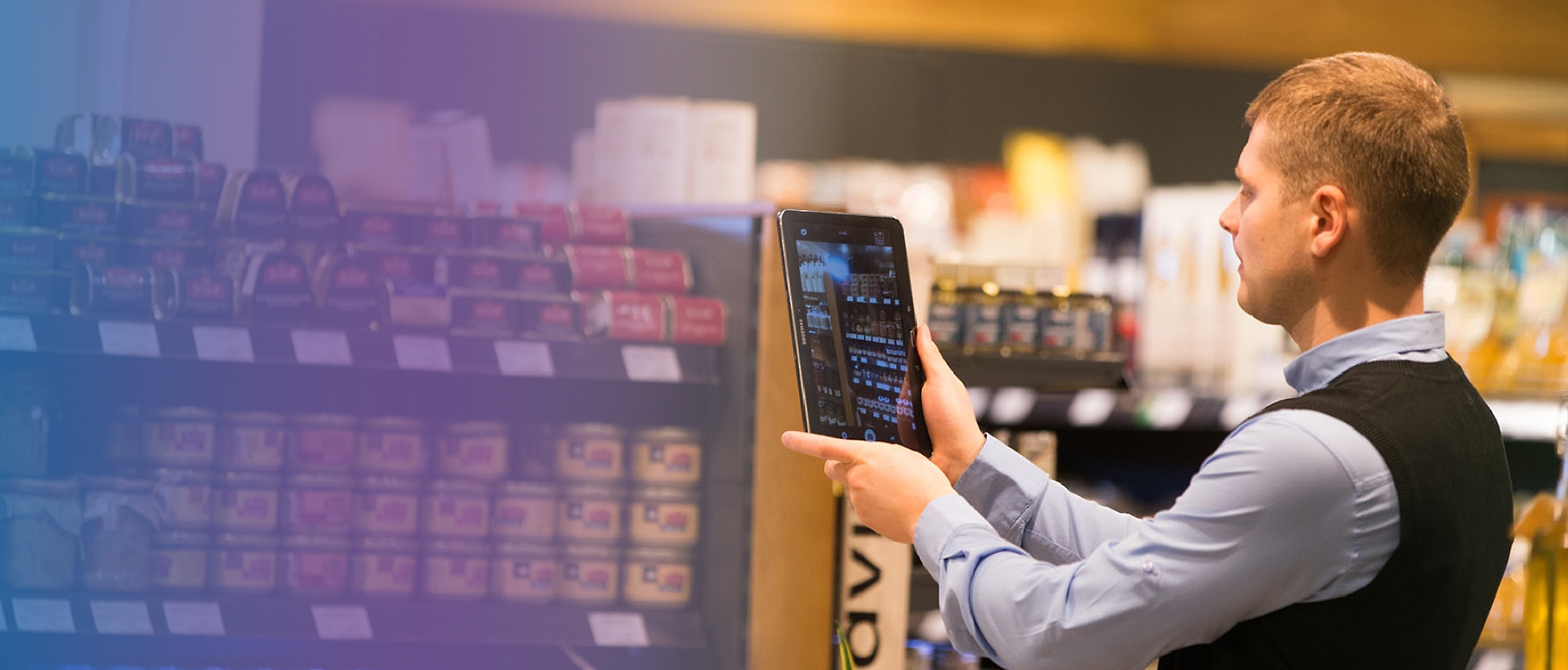 A person holding a tablet