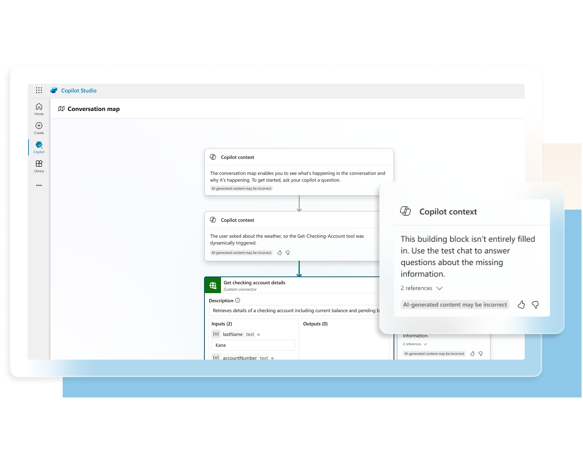 Build your own custom copilot about conversation map