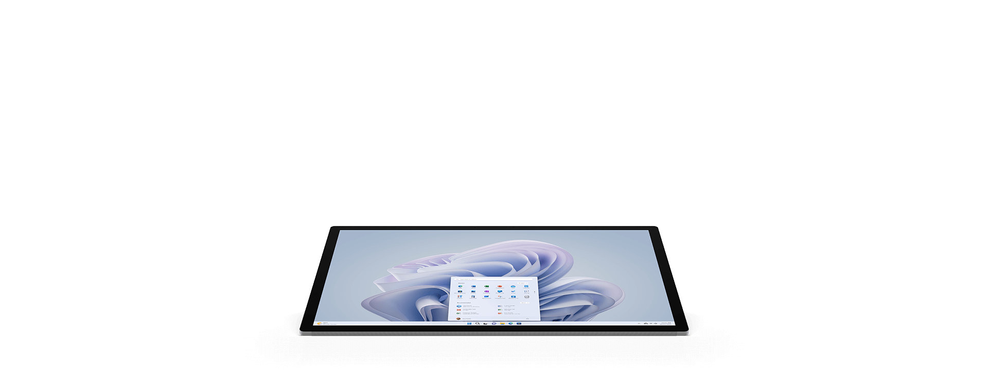 Surface Studio 2+ vaakatasossa pintaa vasten