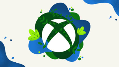 Xbox icon with environment theme.