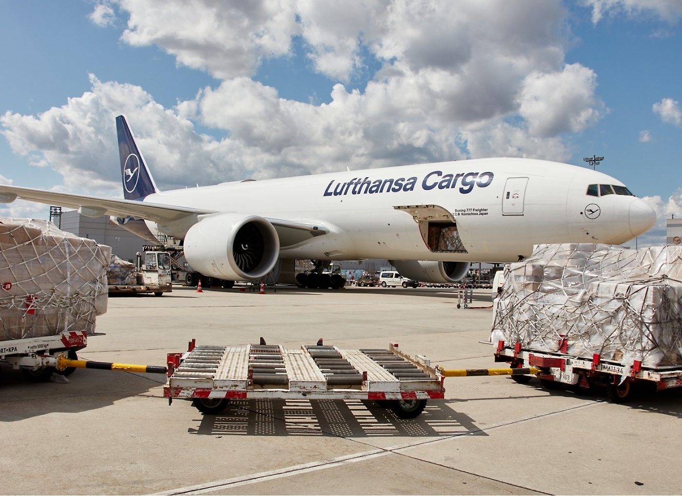 Imagen de un avión de Lufthansa Cargo