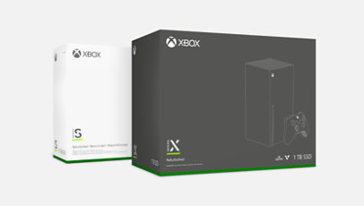 Gerenoveerde Xbox Series S en Series X. 