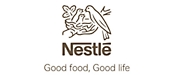 Логотип Nestle "Хорошая еда — залог хорошей жизни".