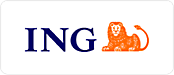 Ing logo with a lion on it.