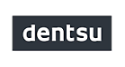 Een logo van het bedrijf Dentsu