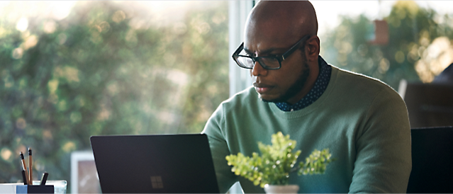 A person working on a computer