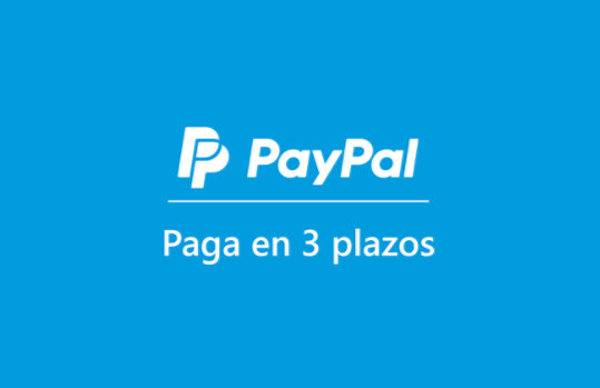 Paga en 3 plazos con PayPal