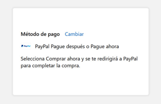 Paso 4: Elige Pague después con PayPal