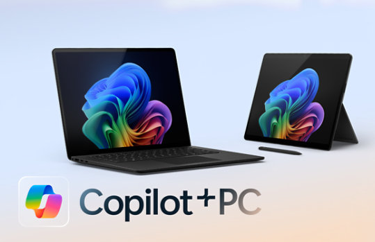 法人向け Surface Pro (第 11 世代) と法人向け Surface Laptop (第 7 世代) Copilot+ PCs の画像 