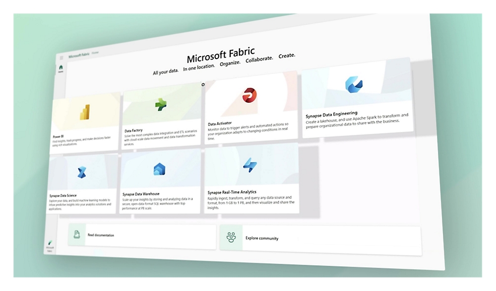 Overzicht van Microsoft Fabric, oplossingen voor gegevensintegratie, inclusief Data Factory, Synapse en analyse in realtime
