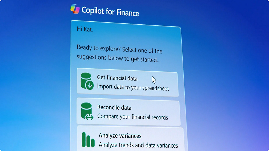 Екранна снимка на Copilot за финанси