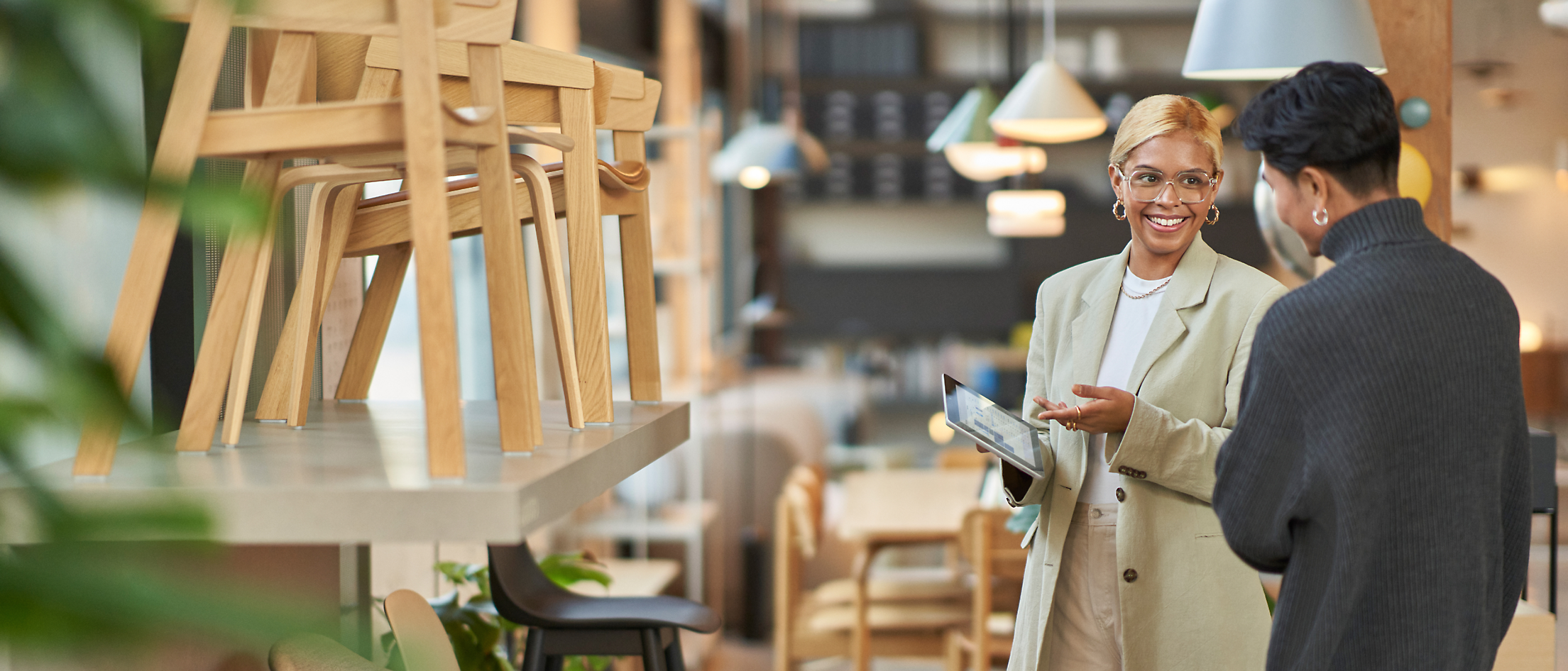 A person holding a tablet