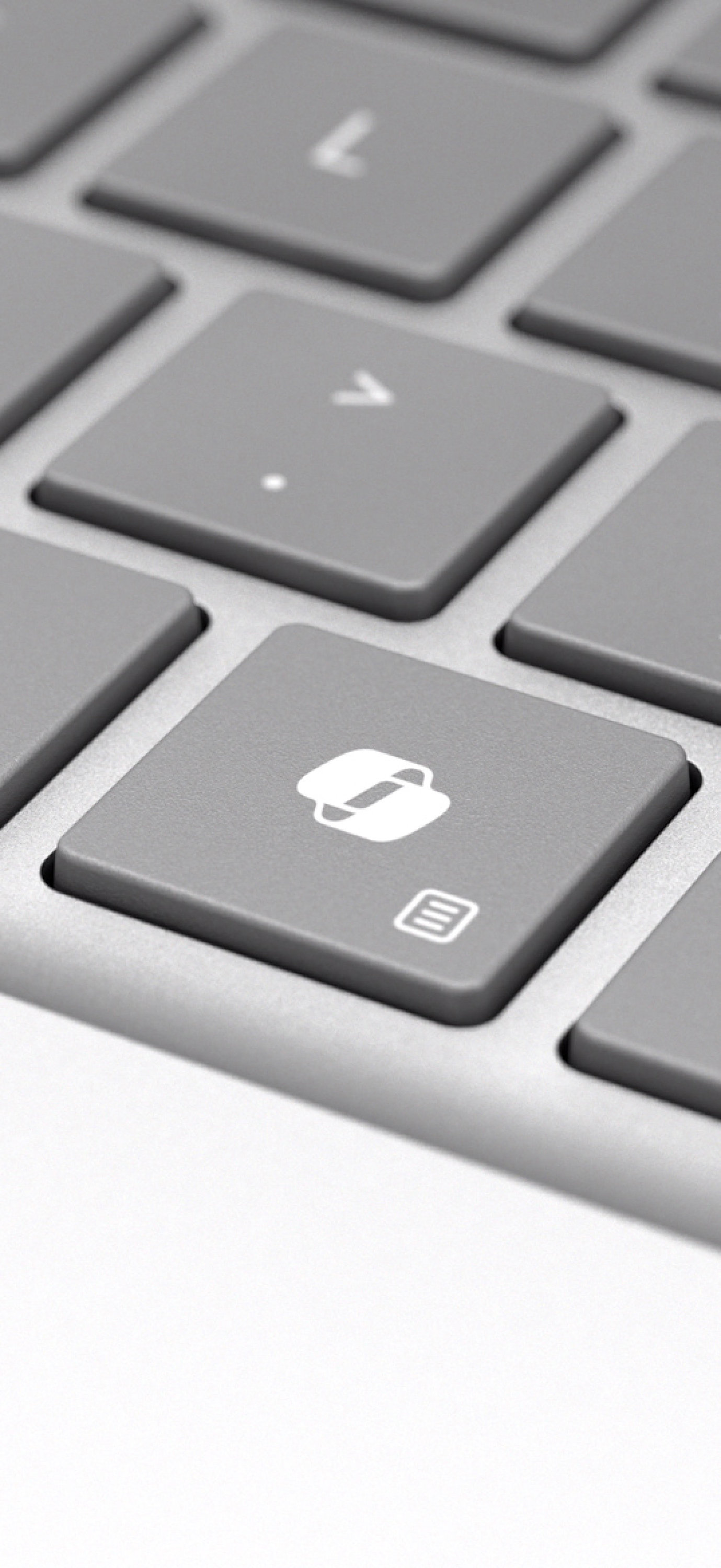 Image of the Surface Laptop 6 Keyboard zoomed in on the new Copilot button