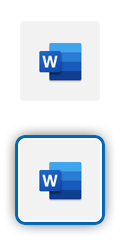 Microsoft Word 徽标