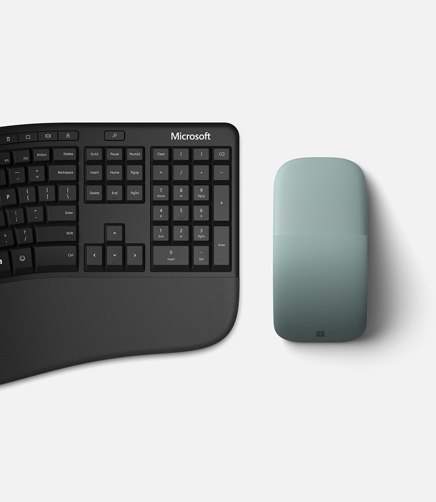 Surface Arc Mouse con tastiera Microsoft.