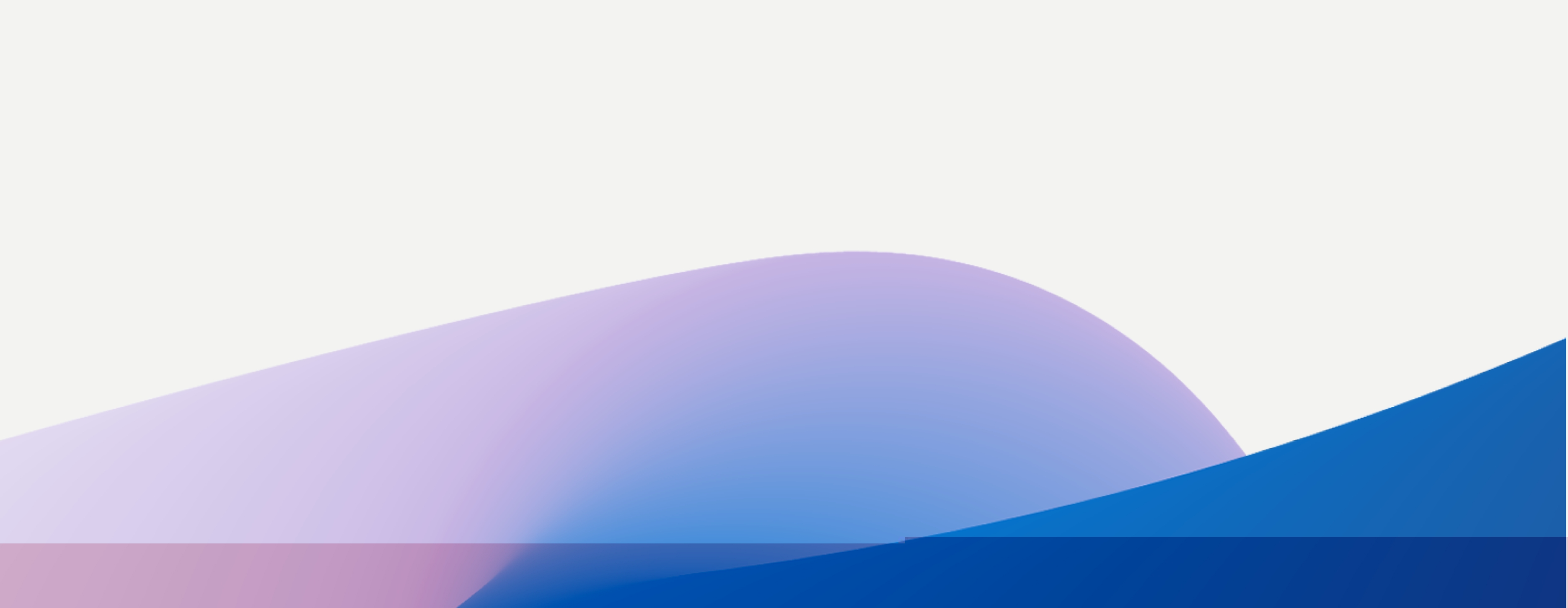 Abstracte achtergrond met vloeiende golven in blauwe en paarse tinten met een witte bovenlaag met kleurovergang.