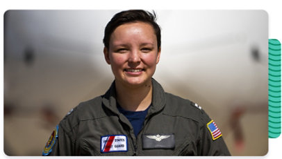 A United States Coast Guard pilot in uniform