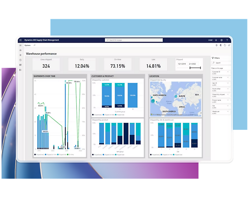 graph of warehouse and fulfillment insights