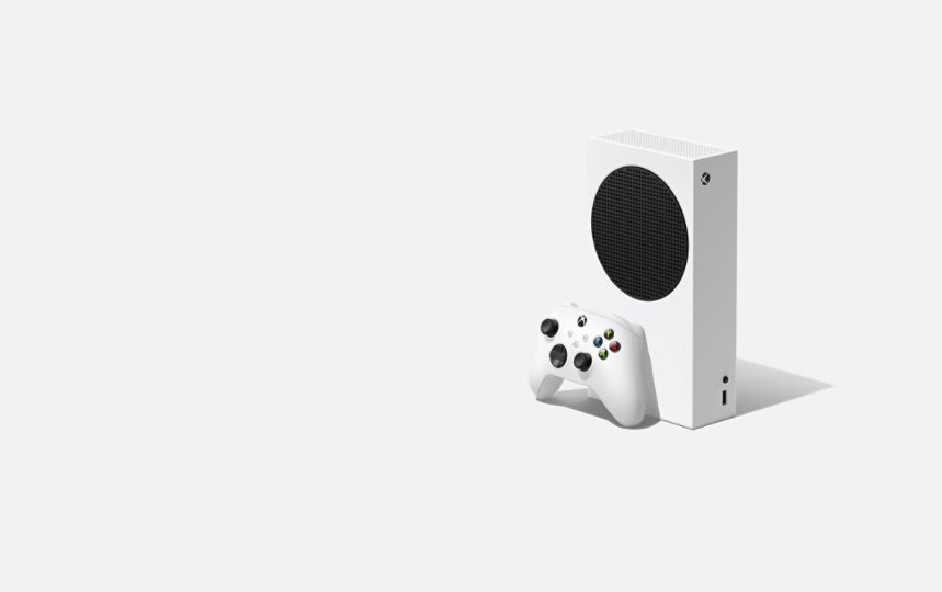 Konsola Xbox Series S z bezprzewodowym kontrolerem Xbox w kolorze Robot White