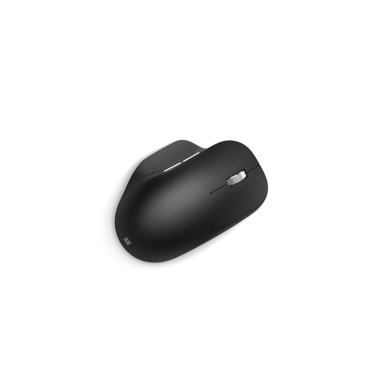 Musta Surface Ergo Mouse yltä kuvattuna.