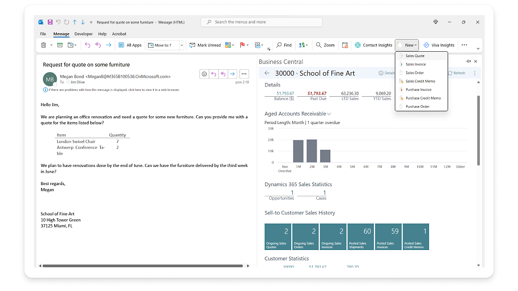 สกรีนช็อตของแดชบอร์ด Microsoft Office 365