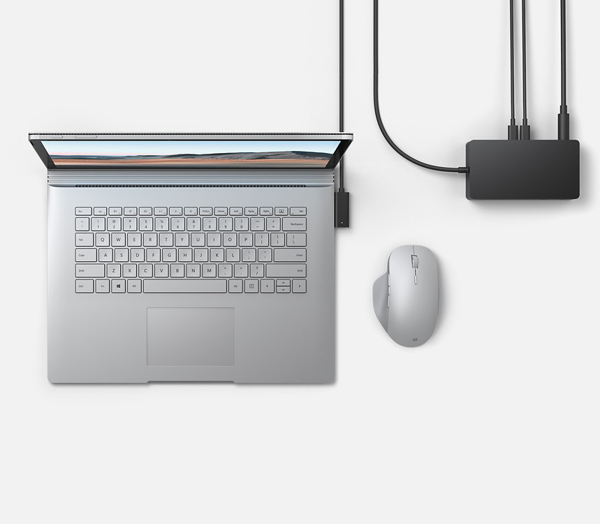 Surface laptop and accessories.
