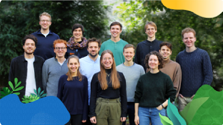 Ein Gruppenbild des Münchner Start Ups Pina Earth