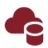 Cloud database icon