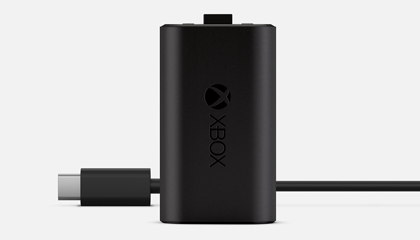 Xbox-akku ja USB-C®-johto.