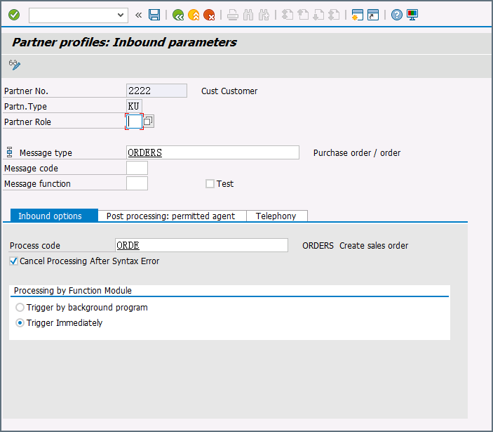 Set Parameters