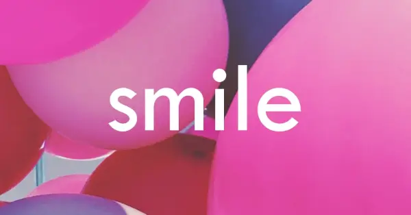 All smiles pink modern-bold