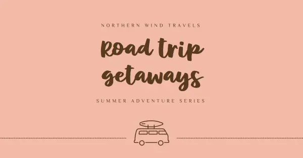 Road trip getaway pink organic-boho