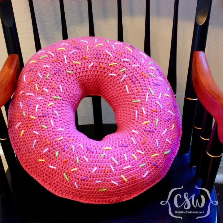 How to Crochet Donuts Pillow