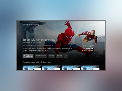 Immersive Entity comcast design entertainment movie tv tvshow ui ux x1 xfinity