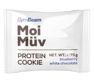 GymBeam MoiMüv Protein Cookie čučoriedka a biela čokoláda sušienka 75 g