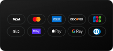 Zahlungsmethoden wie Visa, Mastercard, Amex, Apple Pay, Shop Pay und mehr