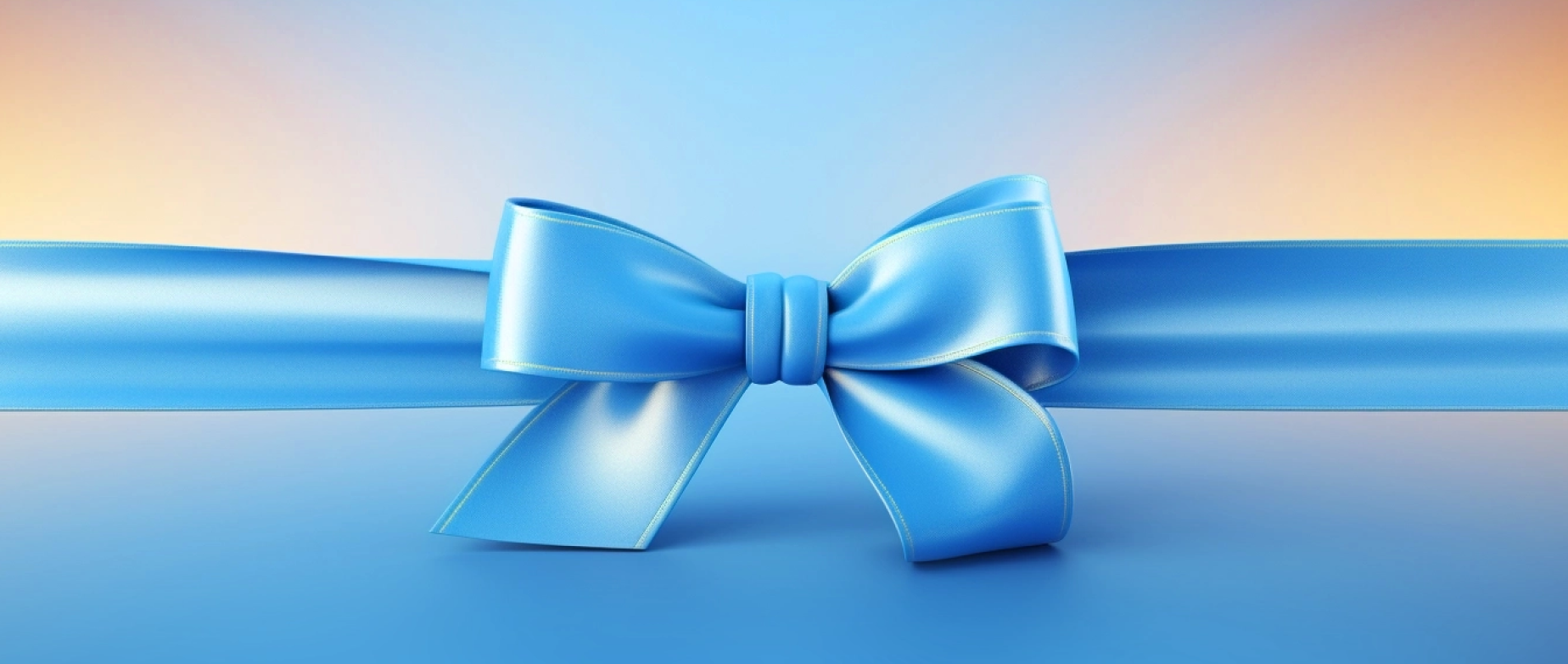 a blue ribbon wrapped representing a loyalty program