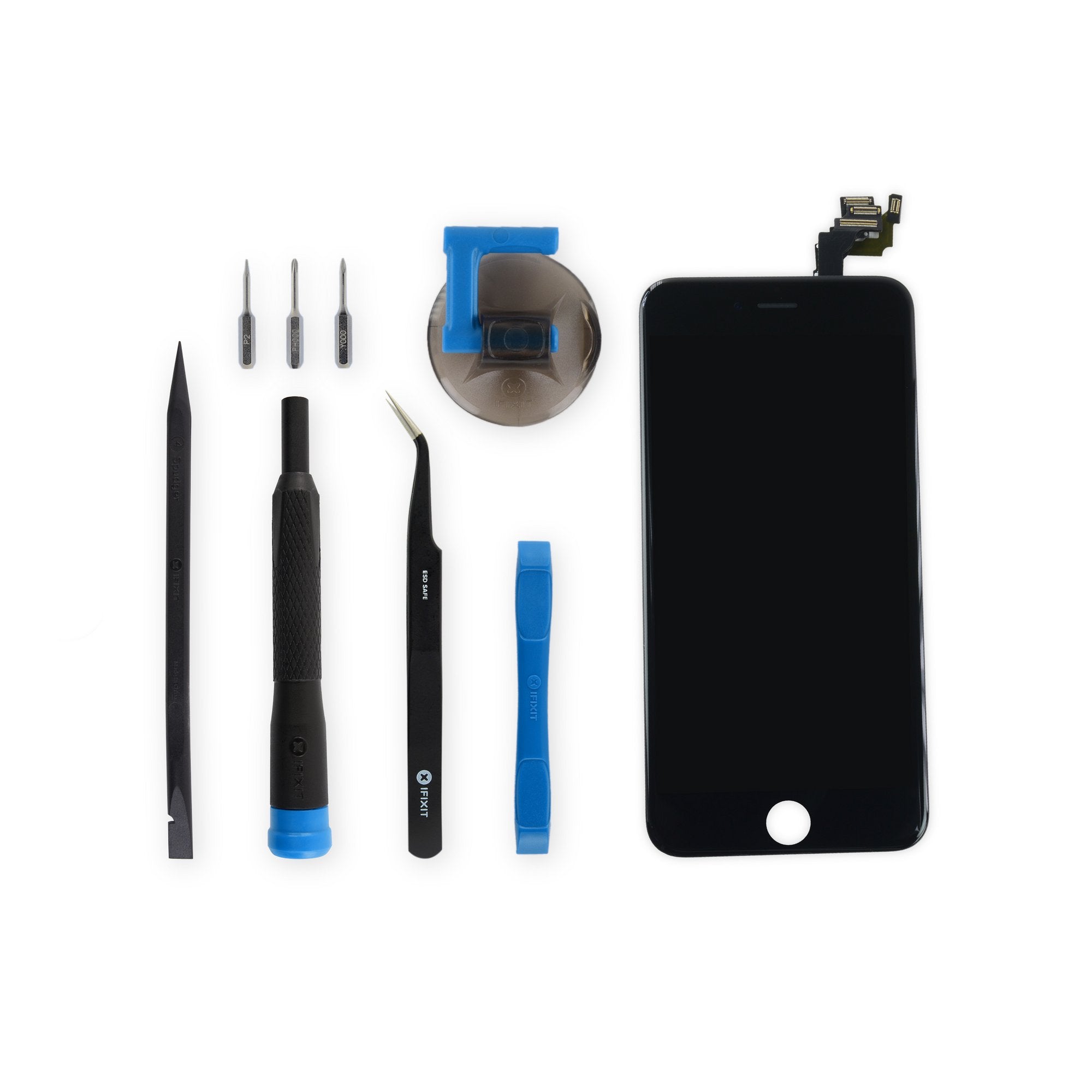 iPhone 6 Plus Display Fix Kit Schwarz Neu