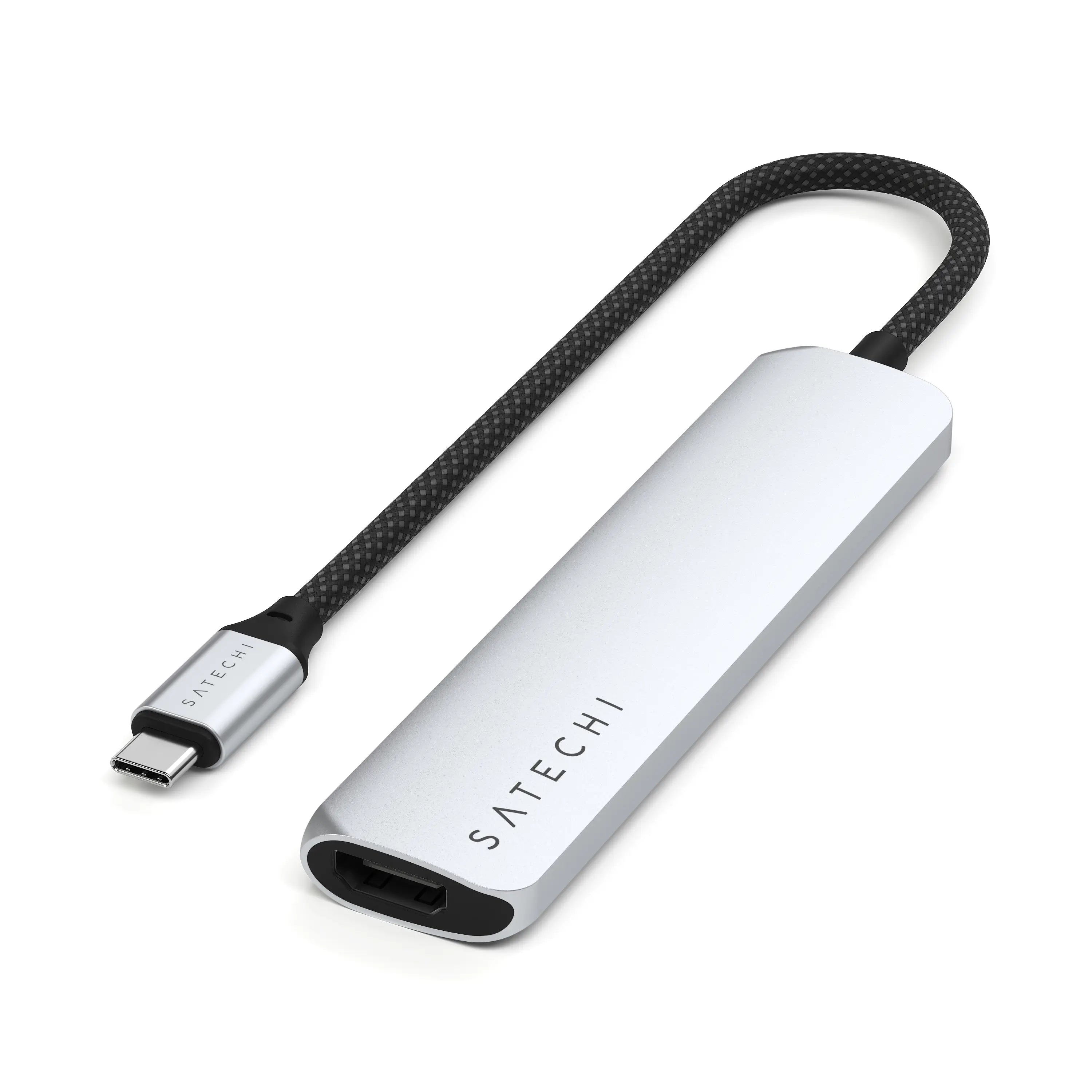  6-in-1 USB-C Slim Multi-Port Adapter Satechi Silver