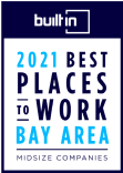 Lob Award - Built In 2021 Best Places to Work Bay Area, Midsize Companies