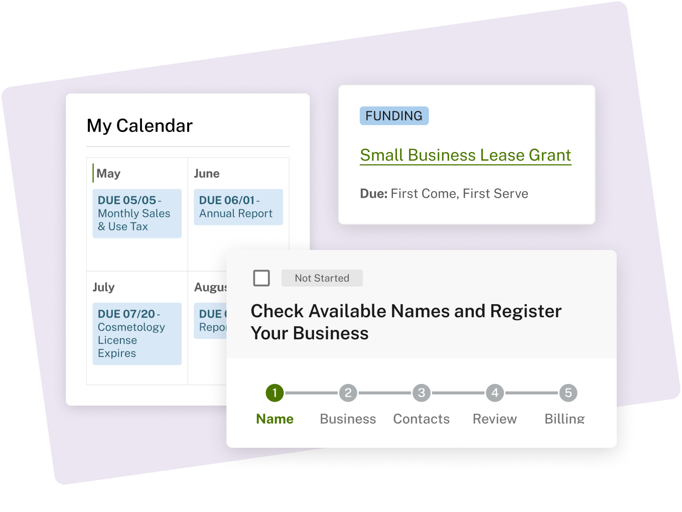 Pruebe el Navegador para obtener un calendario de fechas importantes, encontrar oportunidades de financiación o registrar su empresa.