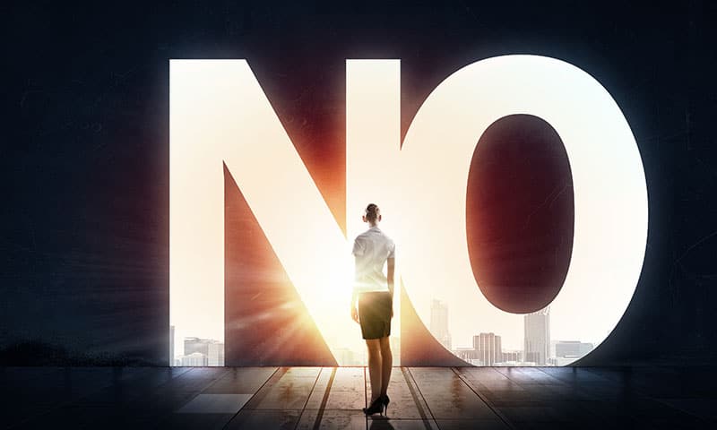 the art of saying no