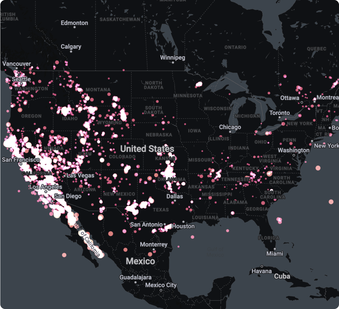 Map visualization using Builder