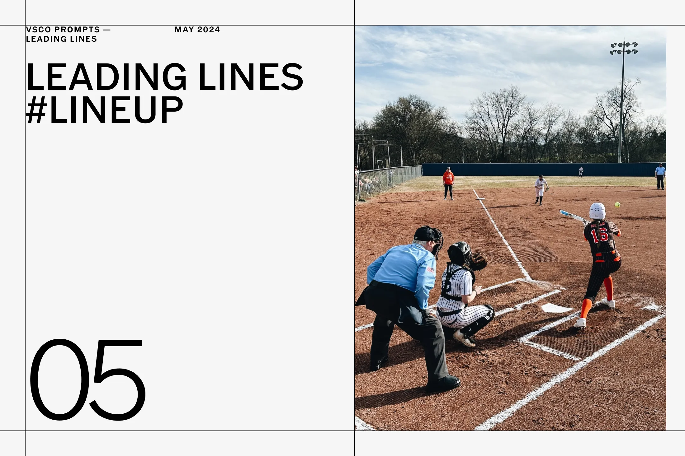 VSCO Prompts: Line Up