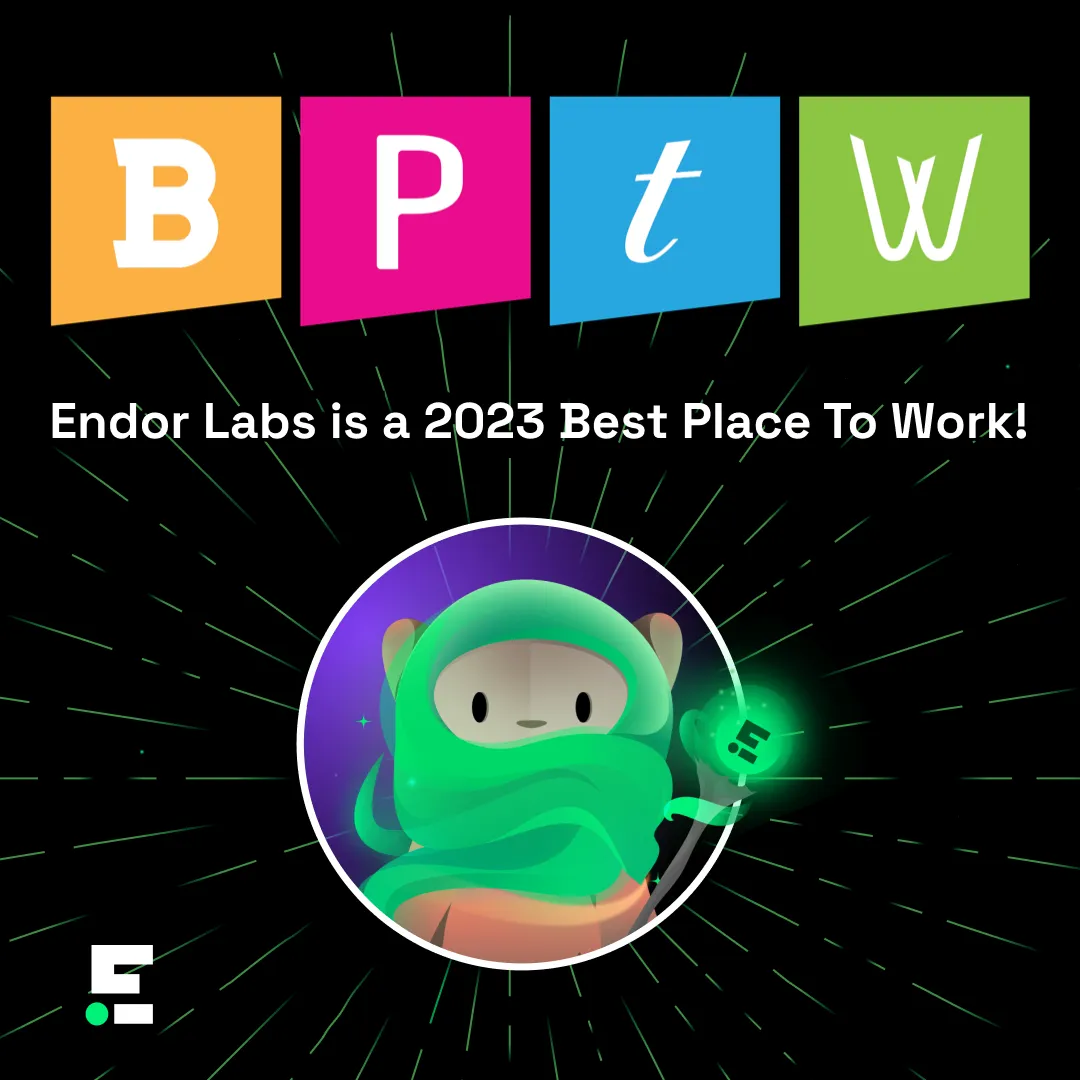 Endor Labs Recognized As a 2023 Bay Area Best Place to Work