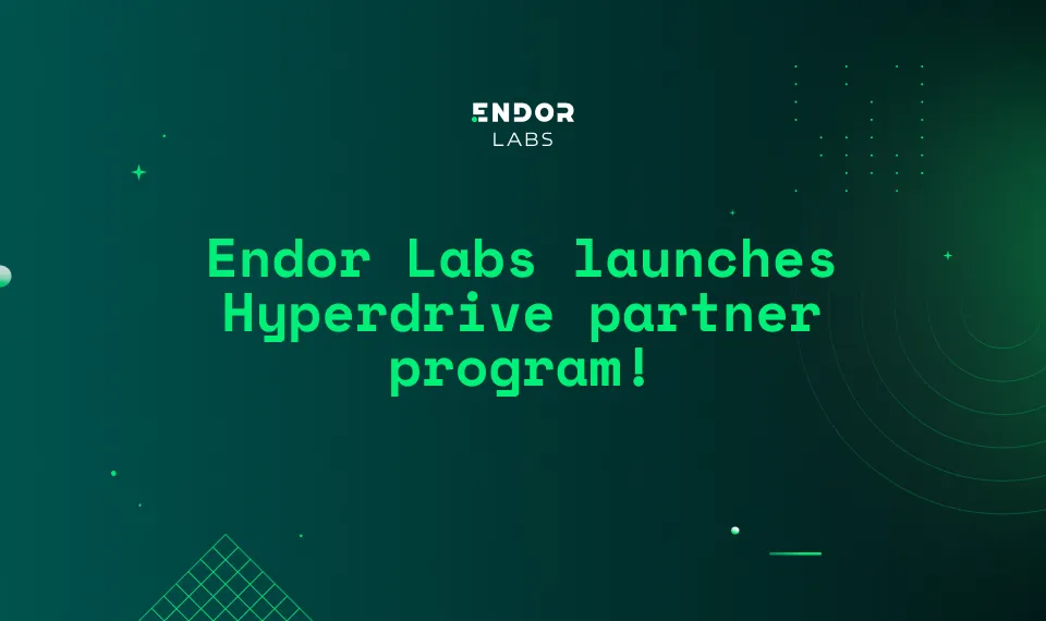 Endor Labs Announces 100% Channel Commitment, Launches Global Hyperdrive Program to Arm Resellers and Solution Providers with Unprecedented Software Supply Chain Security