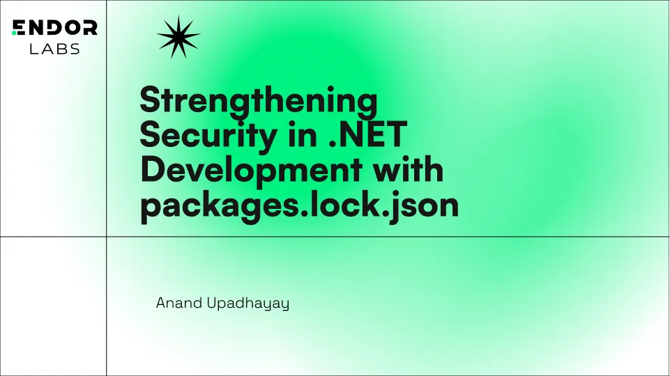 Strengthening Security in .NET Development with packages.lock.json
