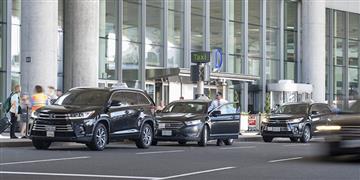 Photo of taxis outside Pearson