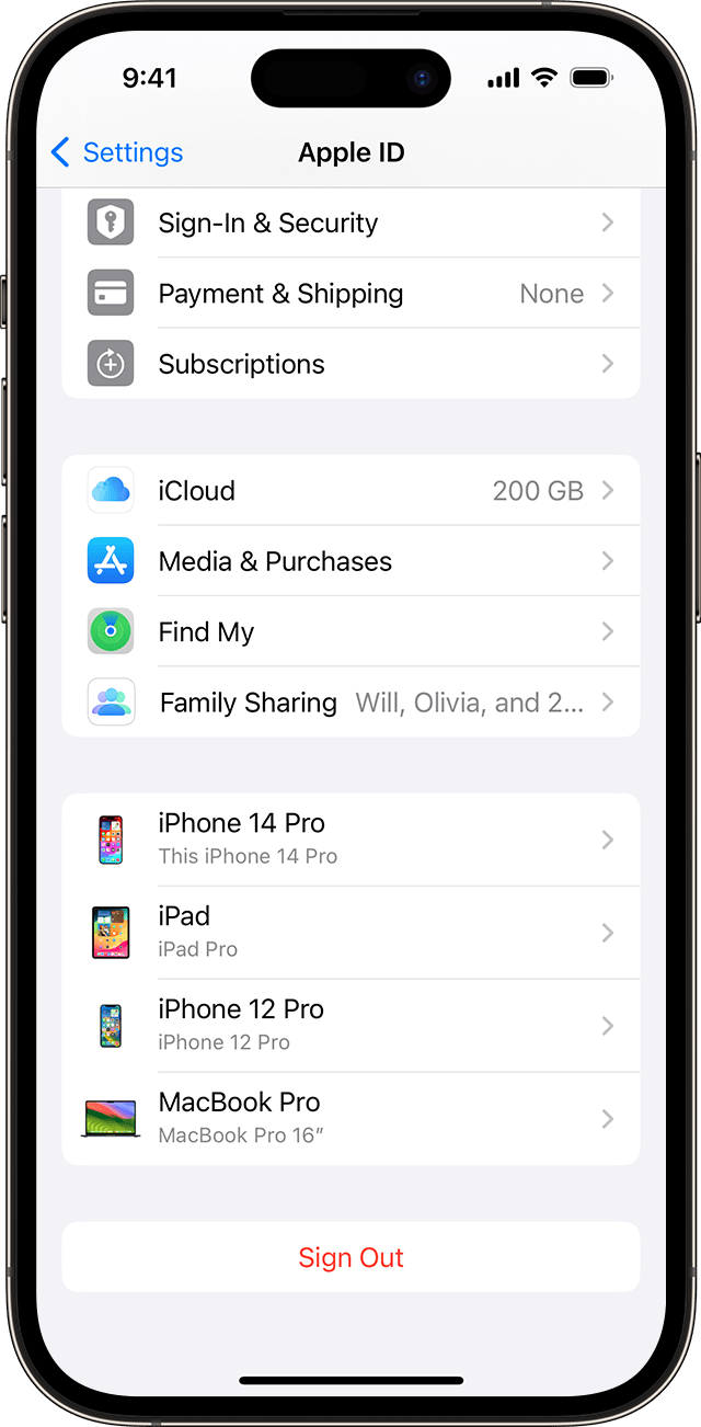 ios-17-iphone-14-pro-settings-apple-id-device-list